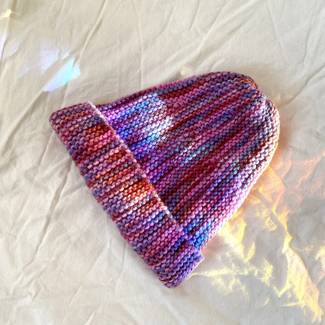 WES hat. GALAXY SPACE DYE. 2-4y Hand knit beanie