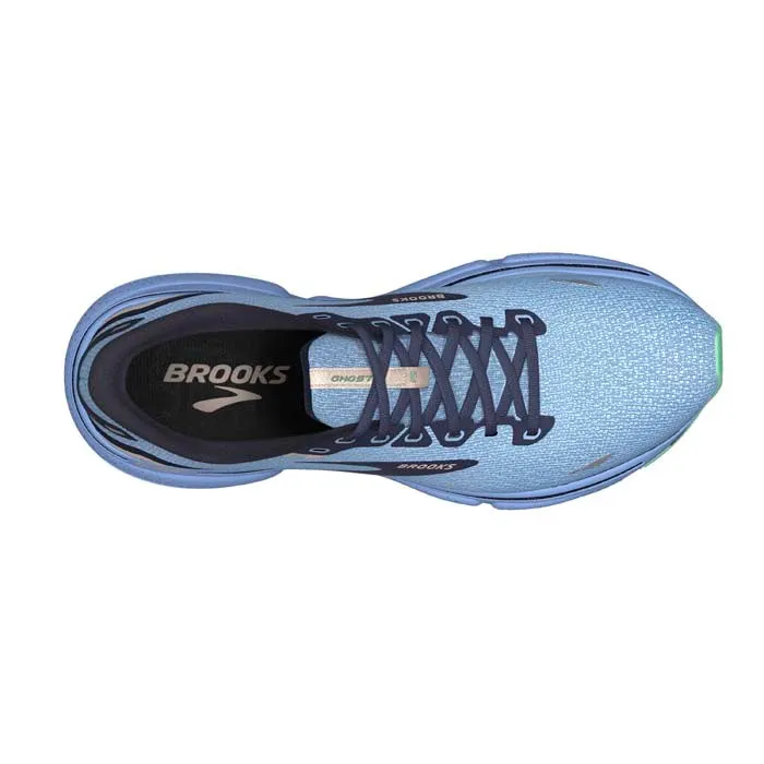 Womens Brooks Running Ghost 15 in Vista Blue/Peacoat/Linen