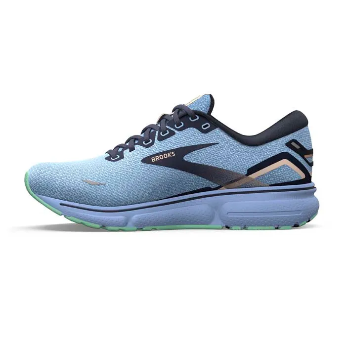 Womens Brooks Running Ghost 15 in Vista Blue/Peacoat/Linen