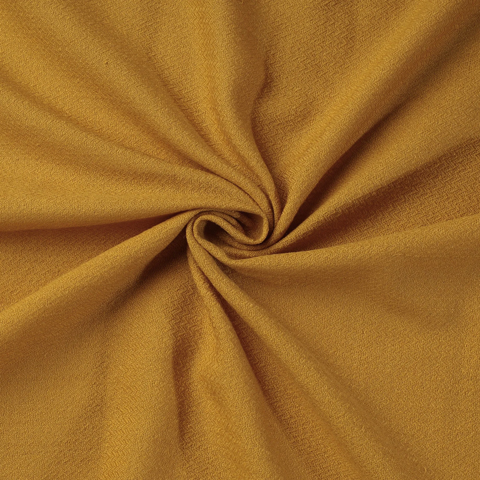 Yellow - Kumaun Handwoven Pure Merino Woolen Fabric 04