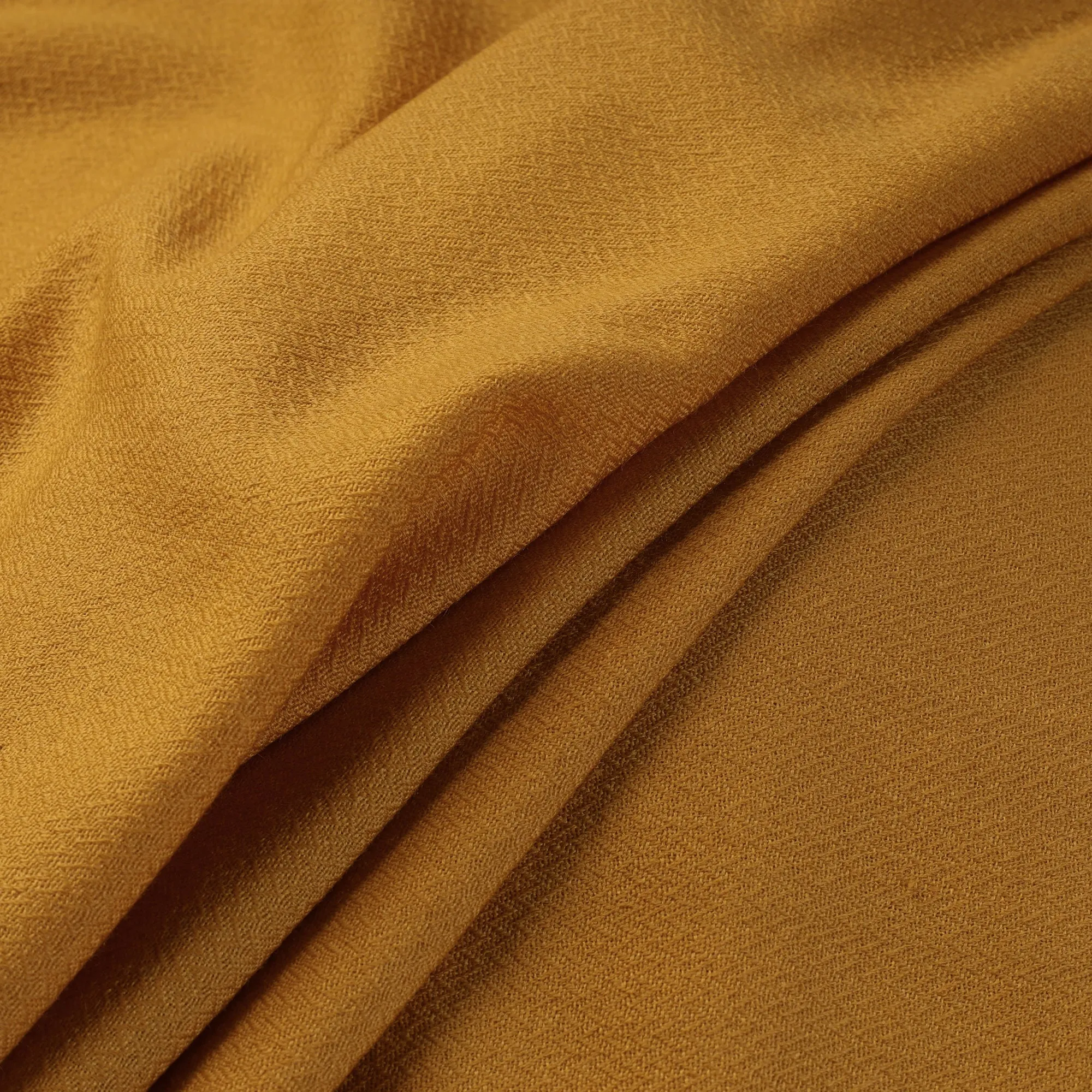 Yellow - Kumaun Handwoven Pure Merino Woolen Fabric 05