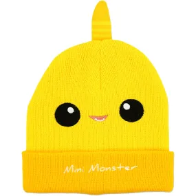 Yellow Mini Monster One Size Fits All Baby Hat