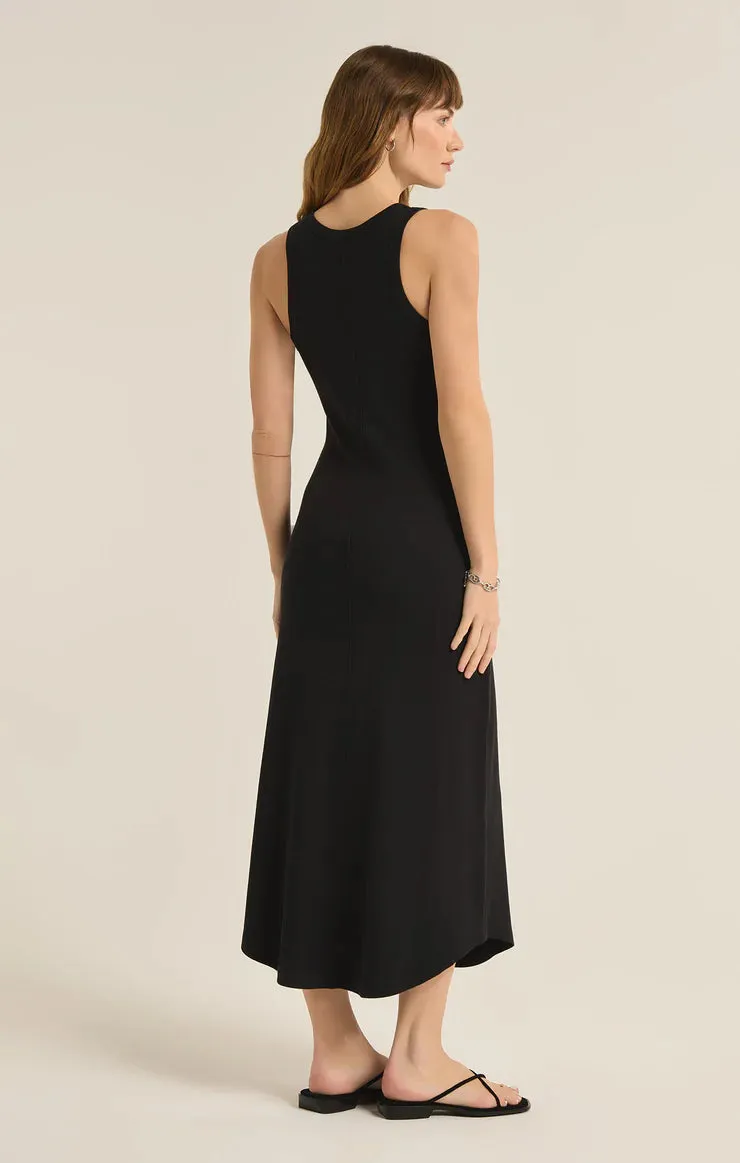 ZSU Goodwin Midi Dress in Black